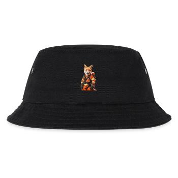 Fuchs - Kinder Bucket Hat - Schwarz - Vorne