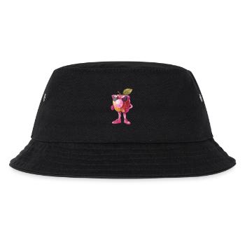 Apfel - Kinder Bucket Hat - Schwarz - Vorne