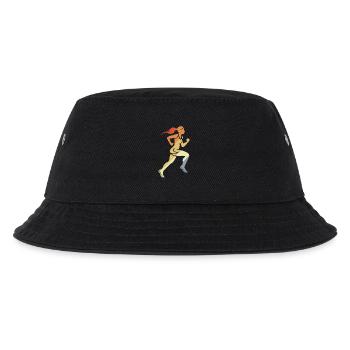 Runner Girl Retro Style - Kids’ Bucket Hat - black - Front