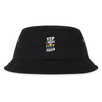 LGBTQ Slogan Shirt – Wake Up Gay - Kids’ Bucket Hat - black - Front