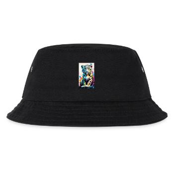 Schneeleopard | Leopard | Raubtier - Kinder Bucket Hat - Schwarz - Vorne