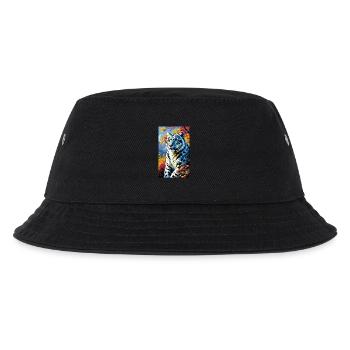Schneeleopard | Leopard | Raubtier - Kinder Bucket Hat - Schwarz - Vorne