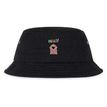 Cute Otter Says Hello - Baby Clothes - Gift - Kids’ Bucket Hat - black - Front