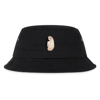 Elegante Frauensilhouette – stilvoll & ruhig - Kinder Bucket Hat - Schwarz - Vorne