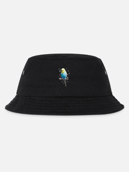Budgie Stars - Kids’ Bucket Hat - black