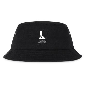 Die großen Lebensentscheidungen - Katze in der Tür - Kinder Bucket Hat - Schwarz - Vorne