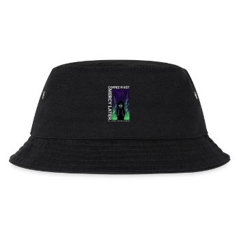 Café Vaporwave d'abord Miséricorde plus tard Art néon - Bob Enfant - noir - Devant