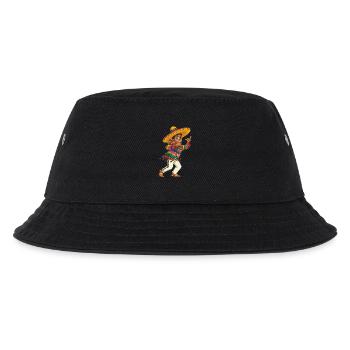 Bunter Sombrero Tanz Tradition Mexikanisch - Kinder Bucket Hat - Schwarz - Vorne