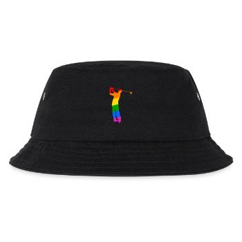 Rainbow Golfer - Kids’ Bucket Hat - black - Front