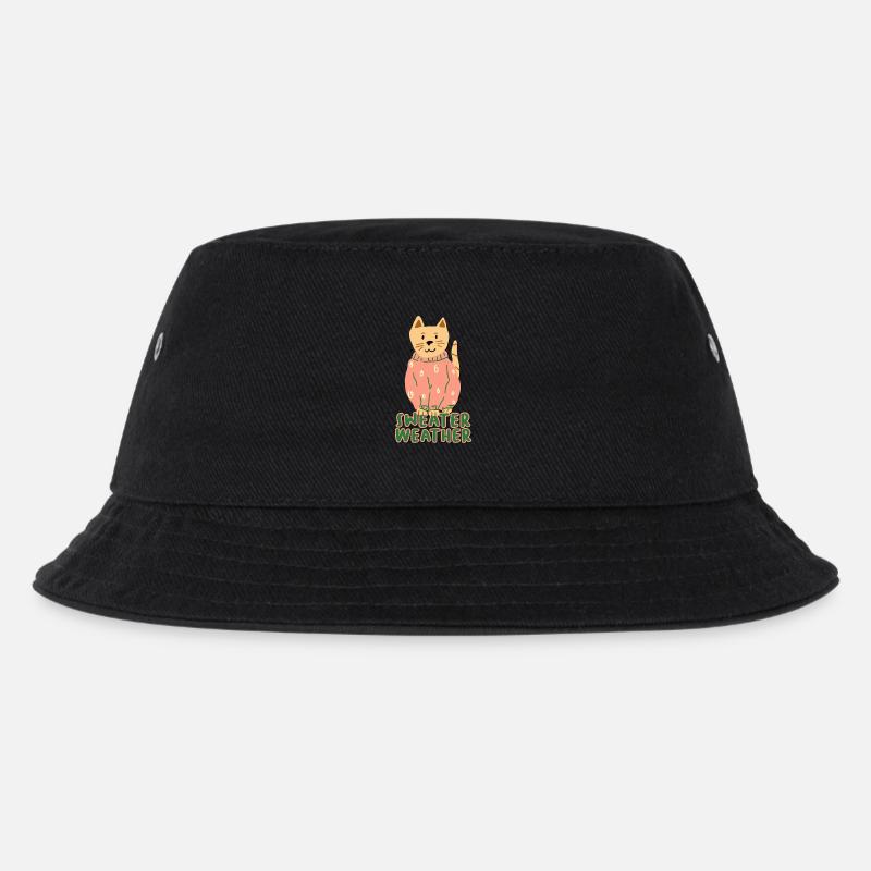 Sweater Weather - Kinder Bucket Hat - Schwarz