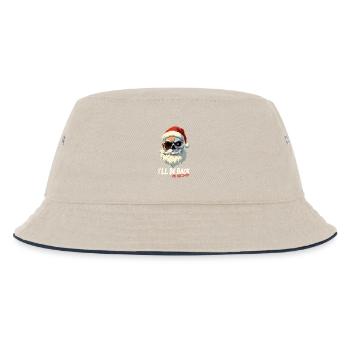 Terminator Santa be back presents - Kids’ Bucket Hat - ecru/navy - Front