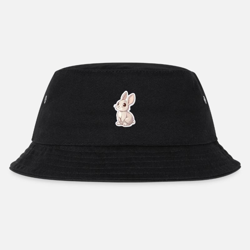 Hase - Kinder Bucket Hat - Schwarz