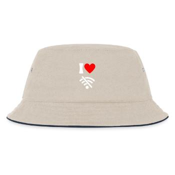 J'adore Offline - Détox Digitale sans Wifi - Bob Enfant - blanc cassé/bleu marine - Devant