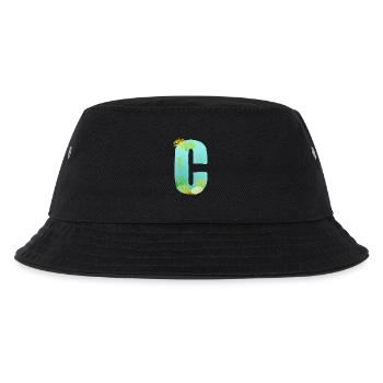 Récif de corail C lettre Design bleu vert Turquoise - Bob Enfant - noir - Devant