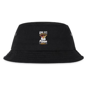 Keine Zeit! Ich muss zu meinen Mädels – Hühner - Kinder Bucket Hat - Schwarz - Vorne
