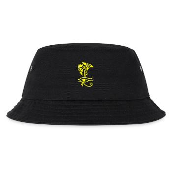 Ägyptischer Gott und Auge des Horus - Kinder Bucket Hat - Schwarz - Vorne