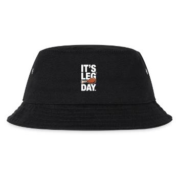 It's Leg Day Gym Cheat Day Bein Training Fitness - Kids’ Bucket Hat - black - Front