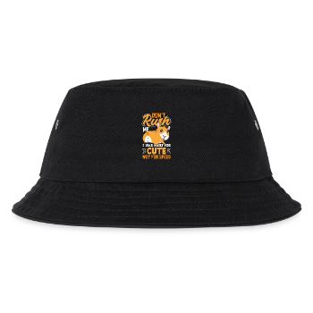 Warte Auf Mich, Ich Habe Kleine Beine - Kinder Bucket Hat - Schwarz - Vorne