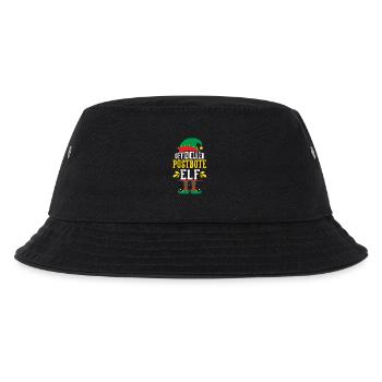 Christmas MAIL CARRIER POSTMAN ELF Funny - Kids’ Bucket Hat - black - Front