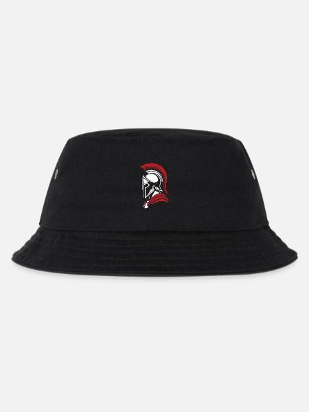 Spartan Noble Warrior Logo Maskottchenporträt - Kinder Bucket Hat - Schwarz