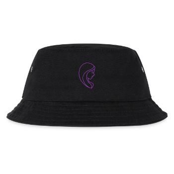 Frau Portrait - Kinder Bucket Hat - Schwarz - Vorne