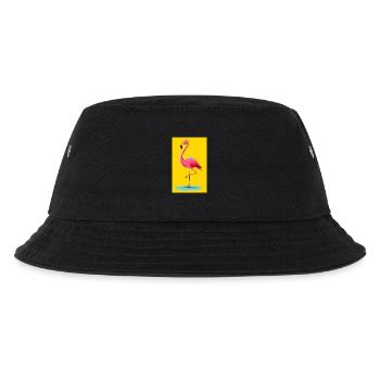 Flamingo - Kinder Bucket Hat - Schwarz - Vorne