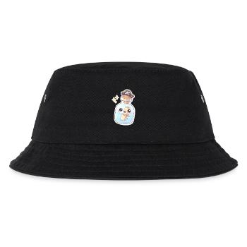 Cute Pirate Message in a Bottle - Kids’ Bucket Hat - black - Front