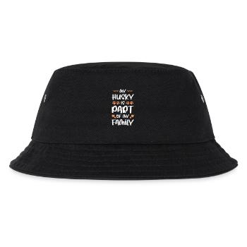 Mein Husky ist Teil der Familie - Kinder Bucket Hat - Schwarz - Vorne