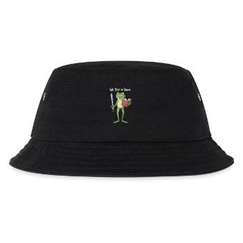 Dawn Frosch-Quest: Schwert & Buch - Kinder Bucket Hat - Schwarz - Vorne