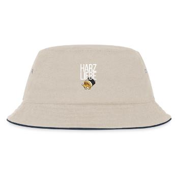 Harzliebe Handball Design - Kinder Bucket Hat - Natur/Navy - Vorne
