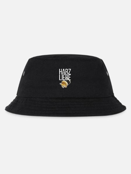 Harzliebe Handball Design - Kinder Bucket Hat - Schwarz