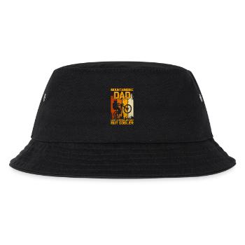 Mountainbike Dad Fahrrad MTB Downhill - Kinder Bucket Hat - Schwarz - Vorne