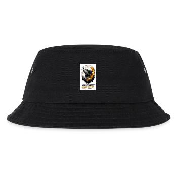 Wolfsfokus Stay Focused Never Settle - Kinder Bucket Hat - Schwarz - Vorne
