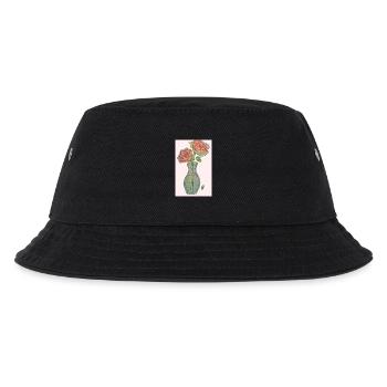 2 red pink roses - Kids’ Bucket Hat - black - Front