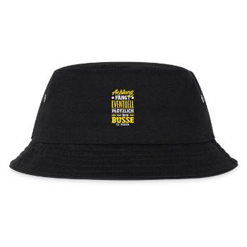 Achtung Über Busse Reden - Kinder Bucket Hat - Schwarz - Vorne