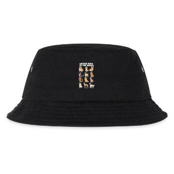  Britische Hunderassen-diagramm Niedliche - Kinder Bucket Hat - Schwarz - Vorne