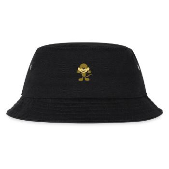 affe - Kinder Bucket Hat - Schwarz - Vorne