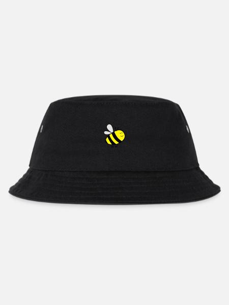 biene - Kinder Bucket Hat - Schwarz