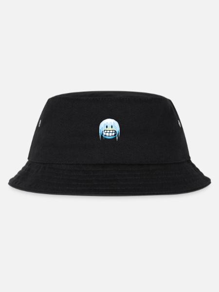 Smiley Glossy Frozen - Kids’ Bucket Hat - black