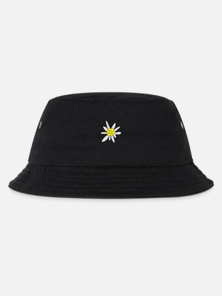 Edelweiss - Kinder Bucket Hat - Schwarz