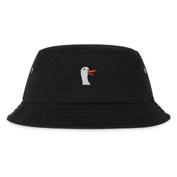 Kopf süße glückliche Gans - Kinder Bucket Hat - Schwarz - Vorne