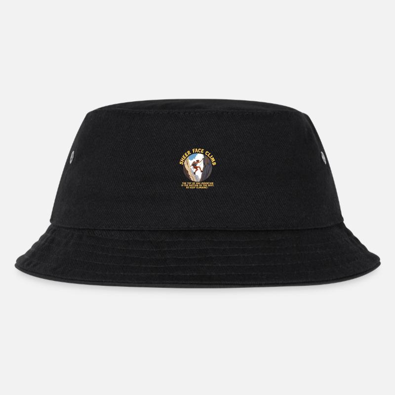 Klettern an der Steilwand - Kinder Bucket Hat - Schwarz