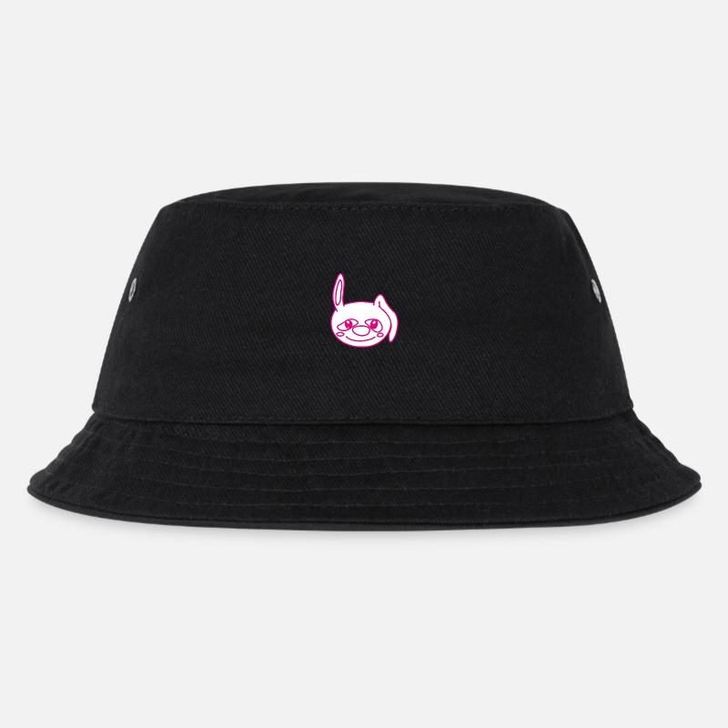 fröhlicher Hase - Kinder Bucket Hat - Schwarz