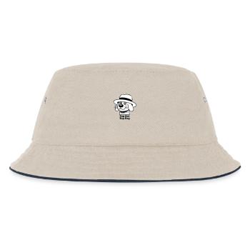 Dapper Doggo - Chapeau haut de forme, design Top Dog - Bob Enfant - blanc cassé/bleu marine - Devant