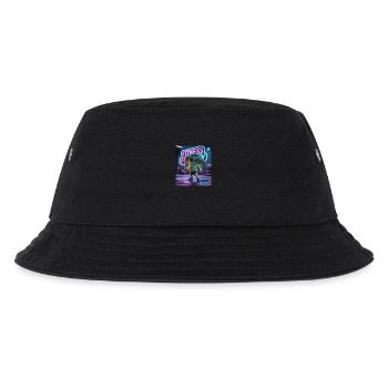 Cartoon Brokkoli Fitnessstudio - Kinder Bucket Hat - Schwarz - Vorne