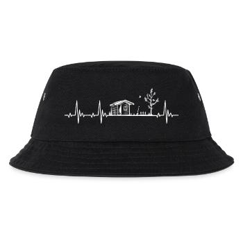 Kleingarten Gartenarbeit Gärtner Herzschlag - Kinder Bucket Hat - Schwarz - Vorne