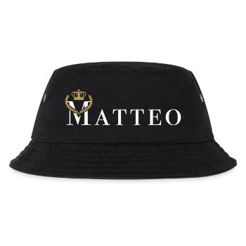 Matteo königlich - Vektorgrafik - Kinder Bucket Hat - Schwarz - Vorne