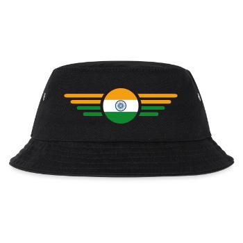 Ich liebe Indien, Stil Design T-Shirt - Kinder Bucket Hat - Schwarz - Vorne