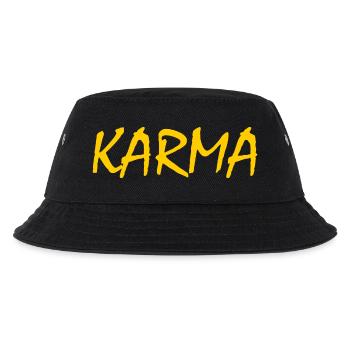 Karma - Kinder Bucket Hat - Schwarz - Vorne