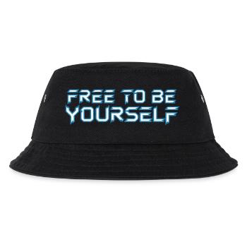 FREE TO BE YOURSELF - Kids’ Bucket Hat - black - Front